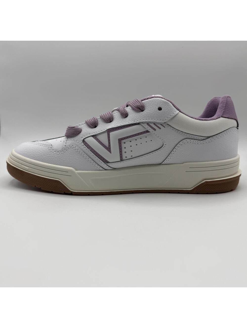 VANS Upland Vintage Leather Purple White VN000D1HPRP Women's Size 9.5 - Picture 7 of 14